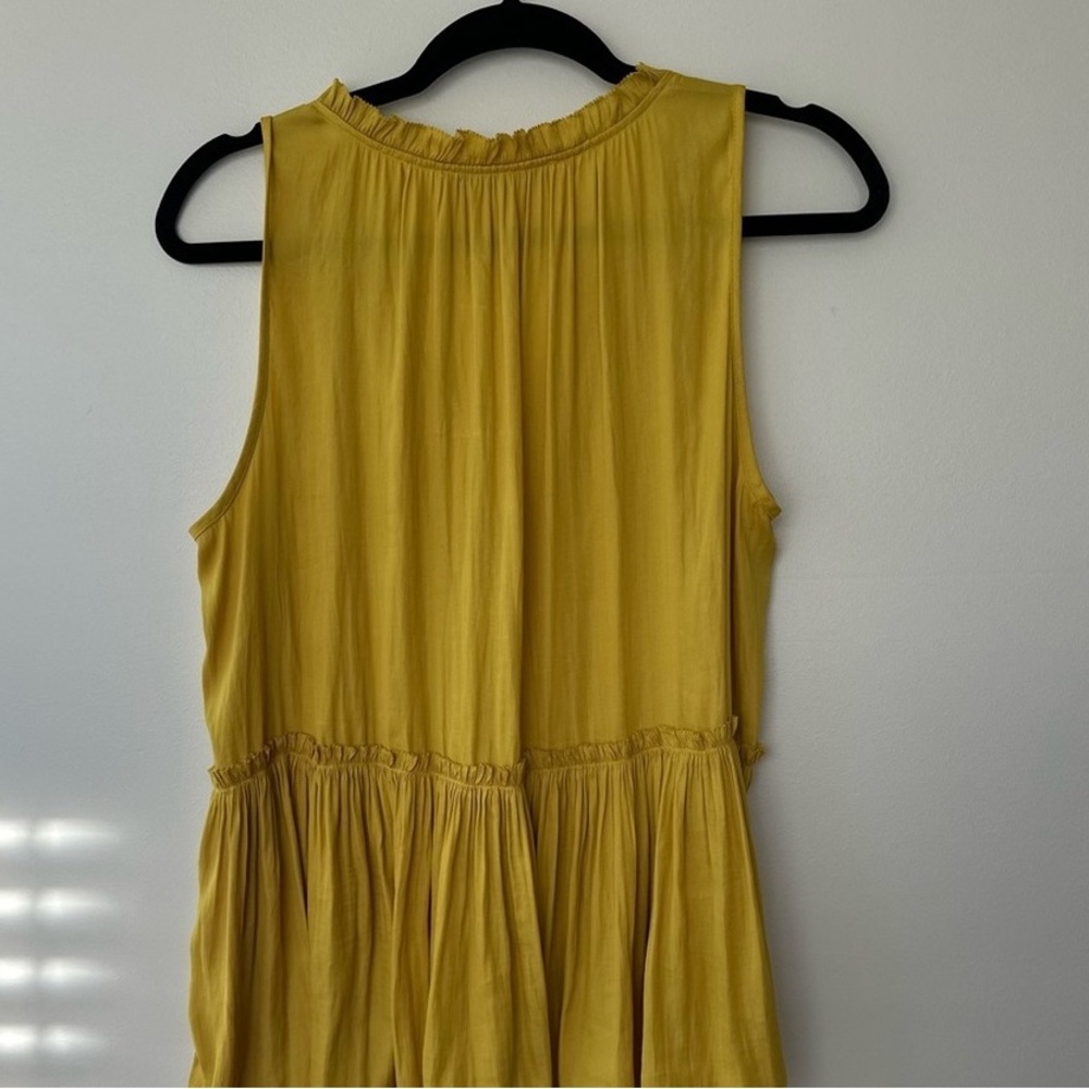 Chic Mustard Backless Dress